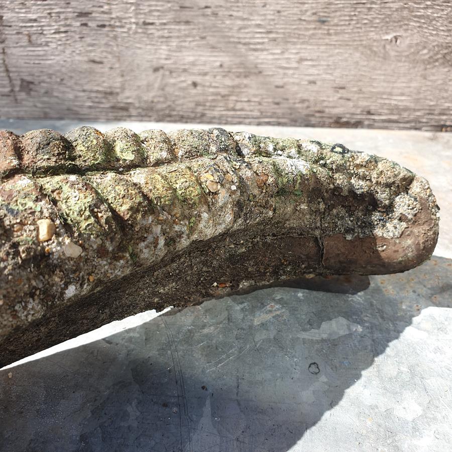 A Painted Crocodile Statue