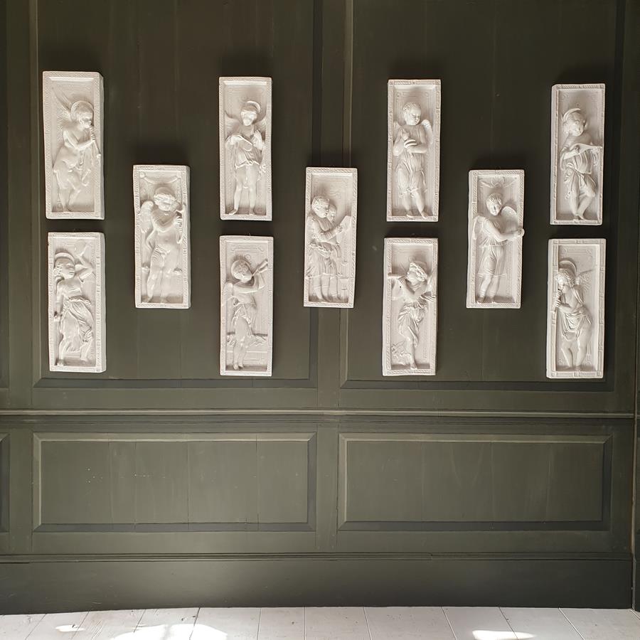 Set Of Cherub Plaques