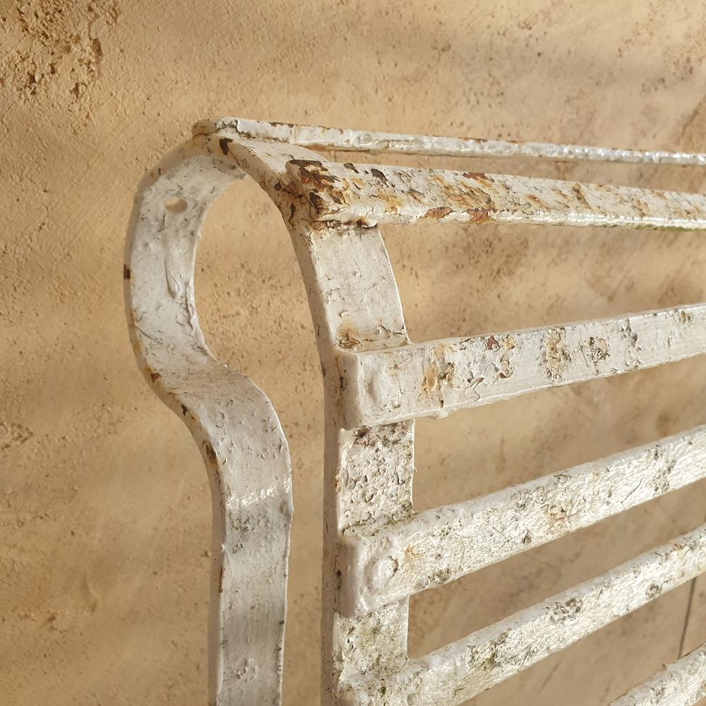 High Back Edwardian Iron Bench