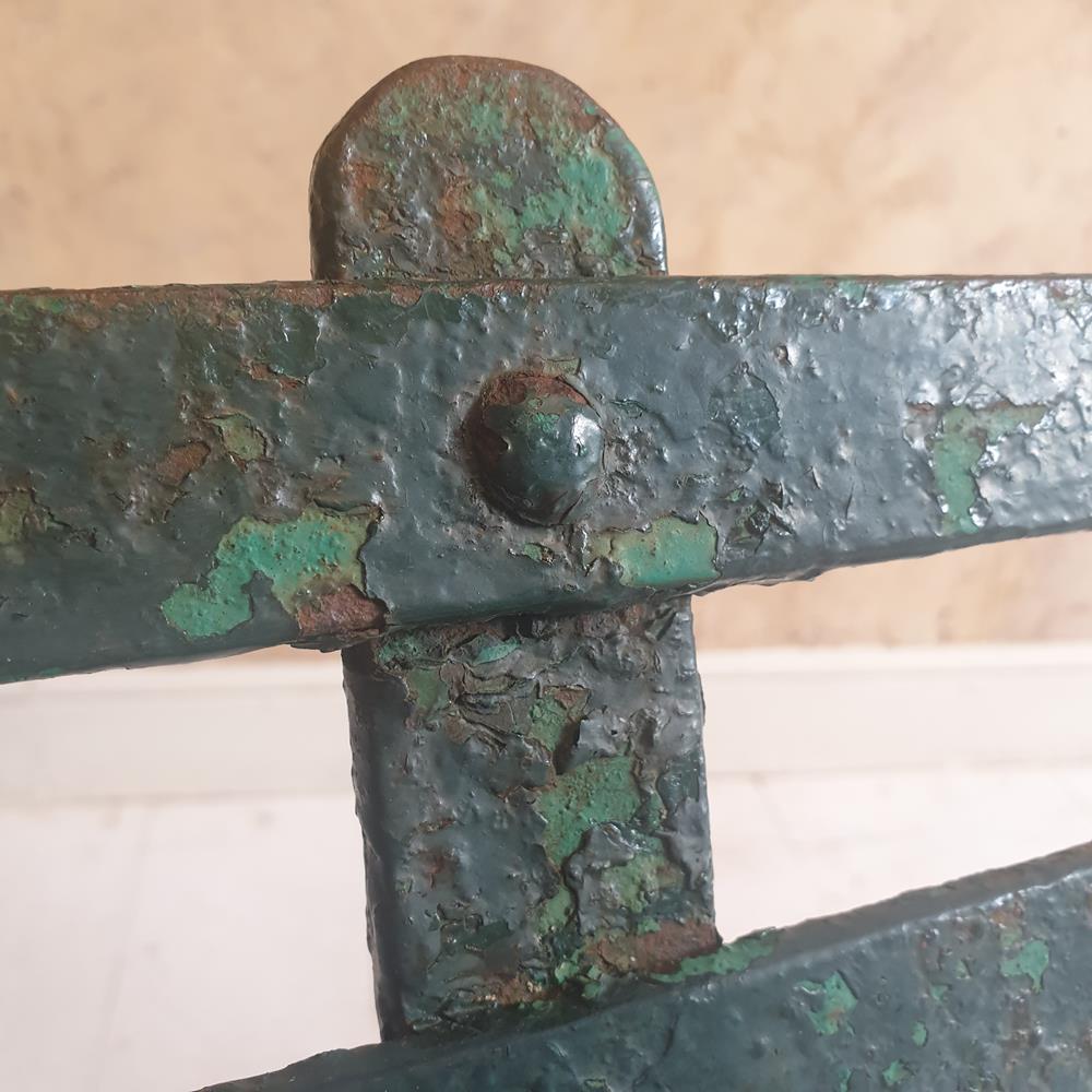 Wrought Iron Scrolled Bench