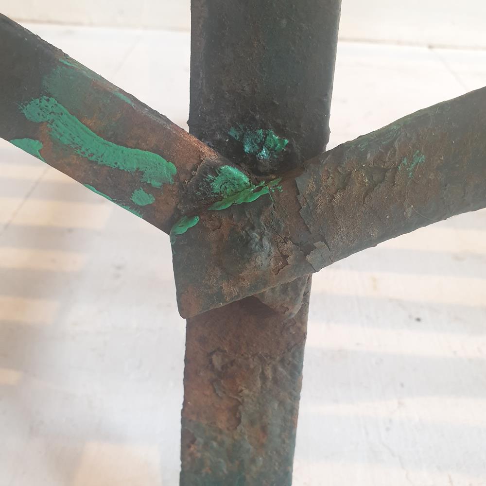 Wrought Iron Scrolled Bench