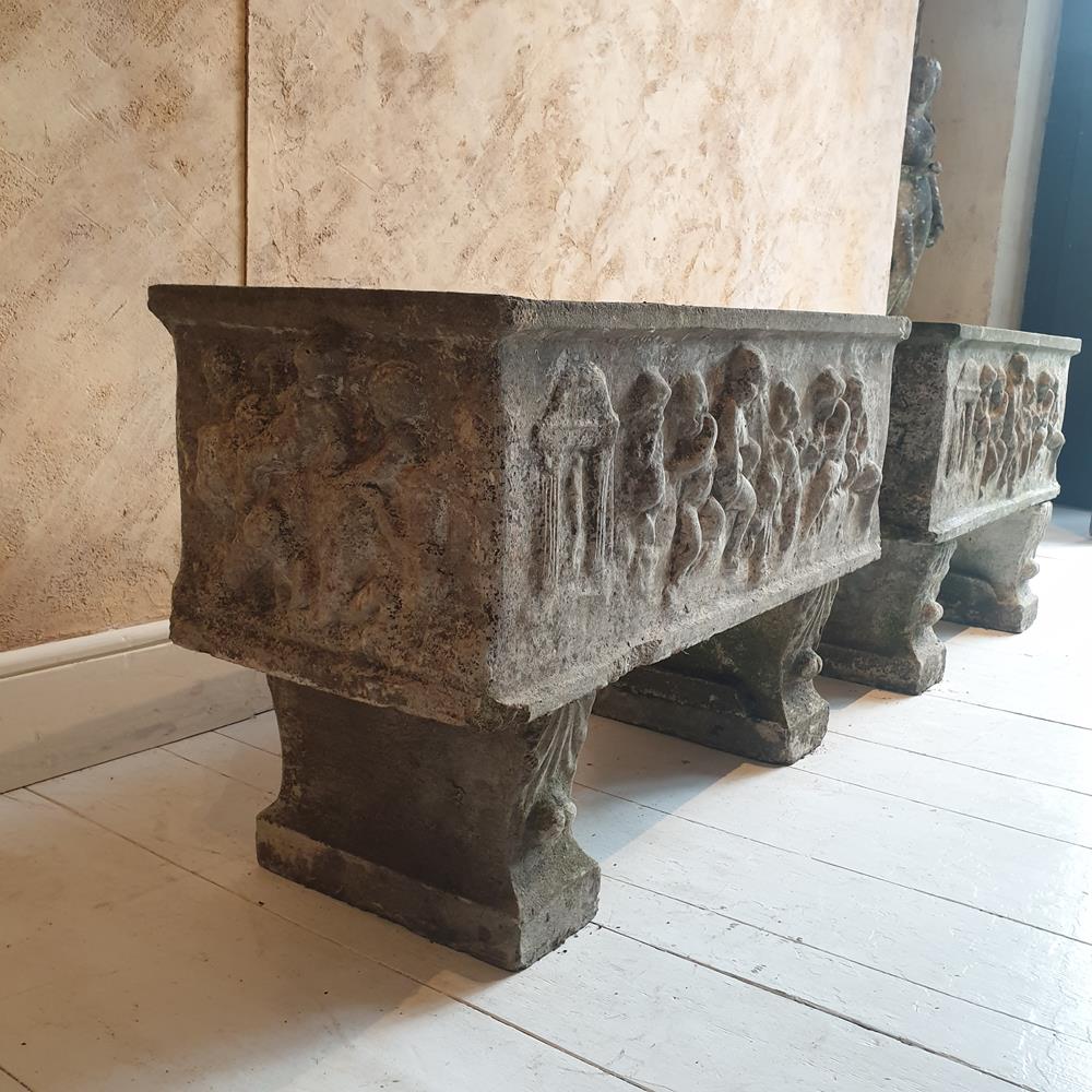 A Pair Of Trough Planters