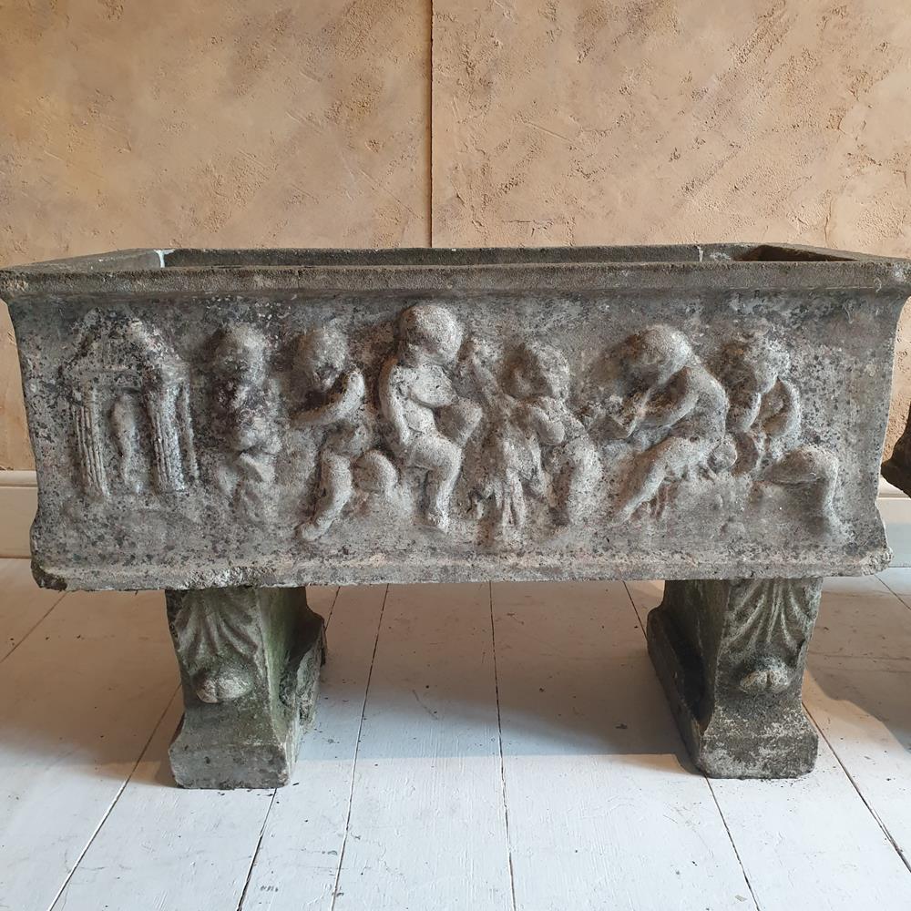 A Pair Of Trough Planters