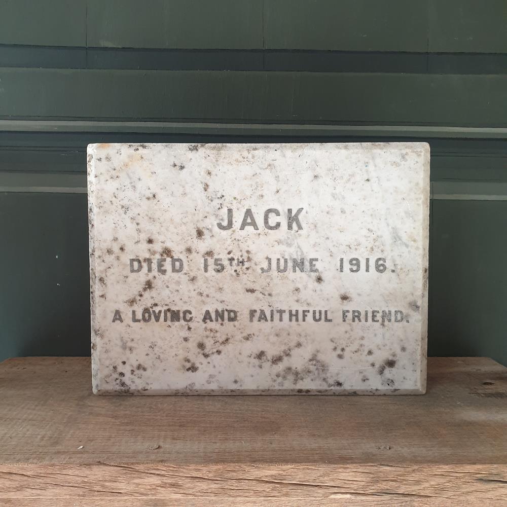 Edwardian Marble Pet Memorial