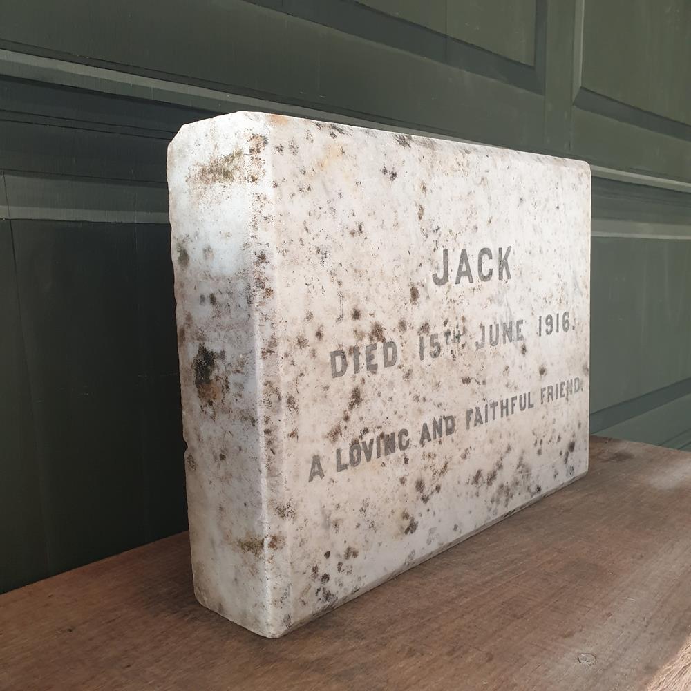 Edwardian Marble Pet Memorial