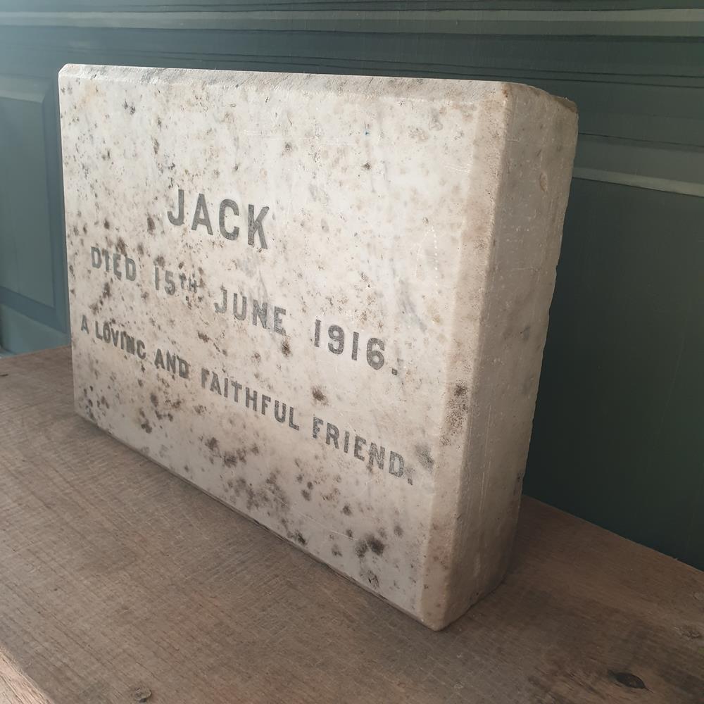 Edwardian Marble Pet Memorial