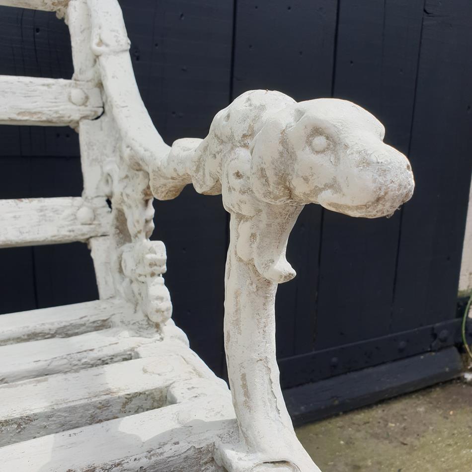 Serpent & Dog Motif Bench