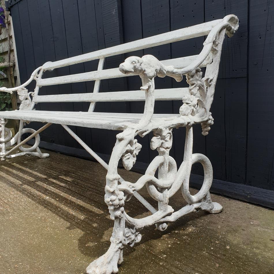 Serpent & Dog Motif Bench