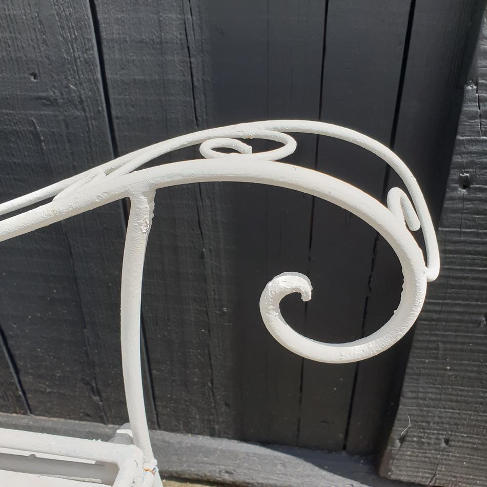 A Pair Of Painted Iron Sun Loungers