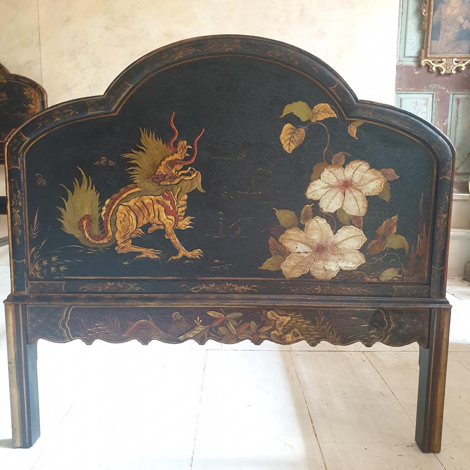 An Edwardian Chinoiserie Bedroom Suite