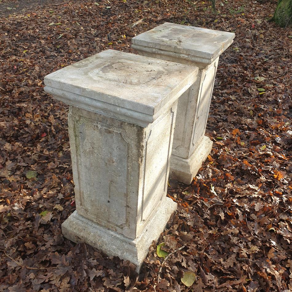 A Pair Of 19th Century Stone Plinths