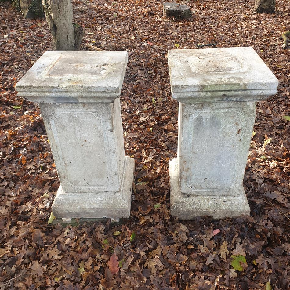 A Pair Of 19th Century Stone Plinths