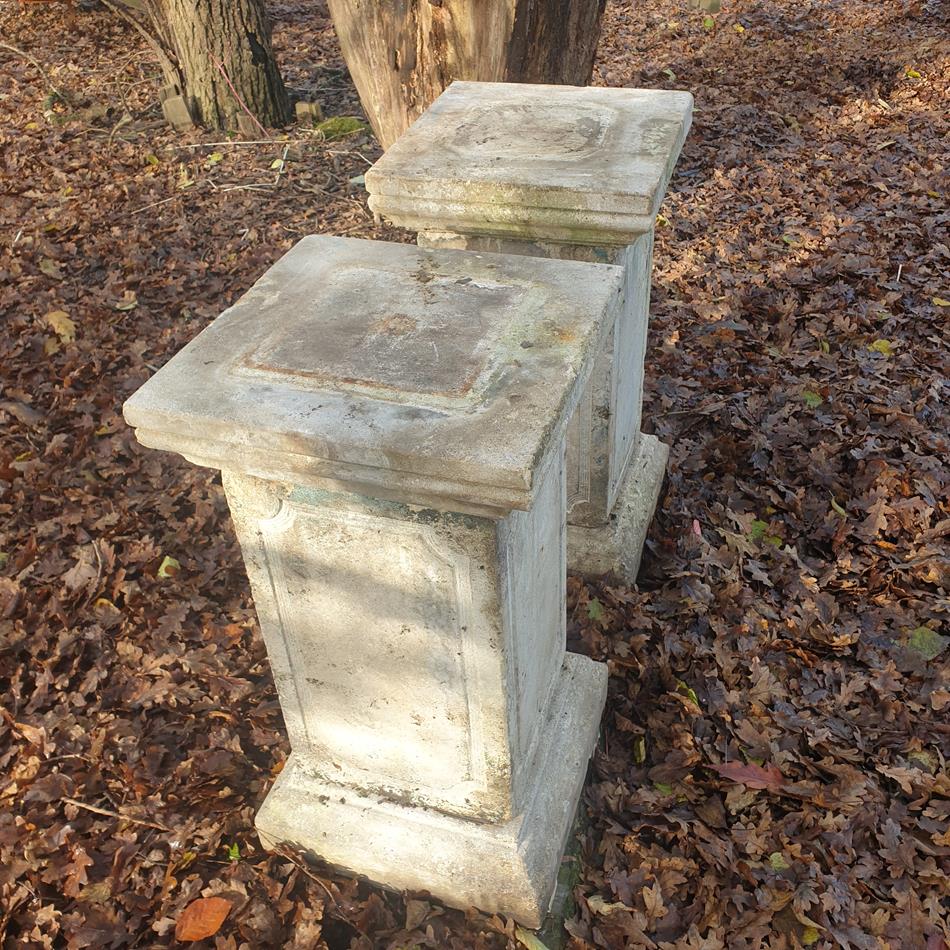 A Pair Of 19th Century Stone Plinths