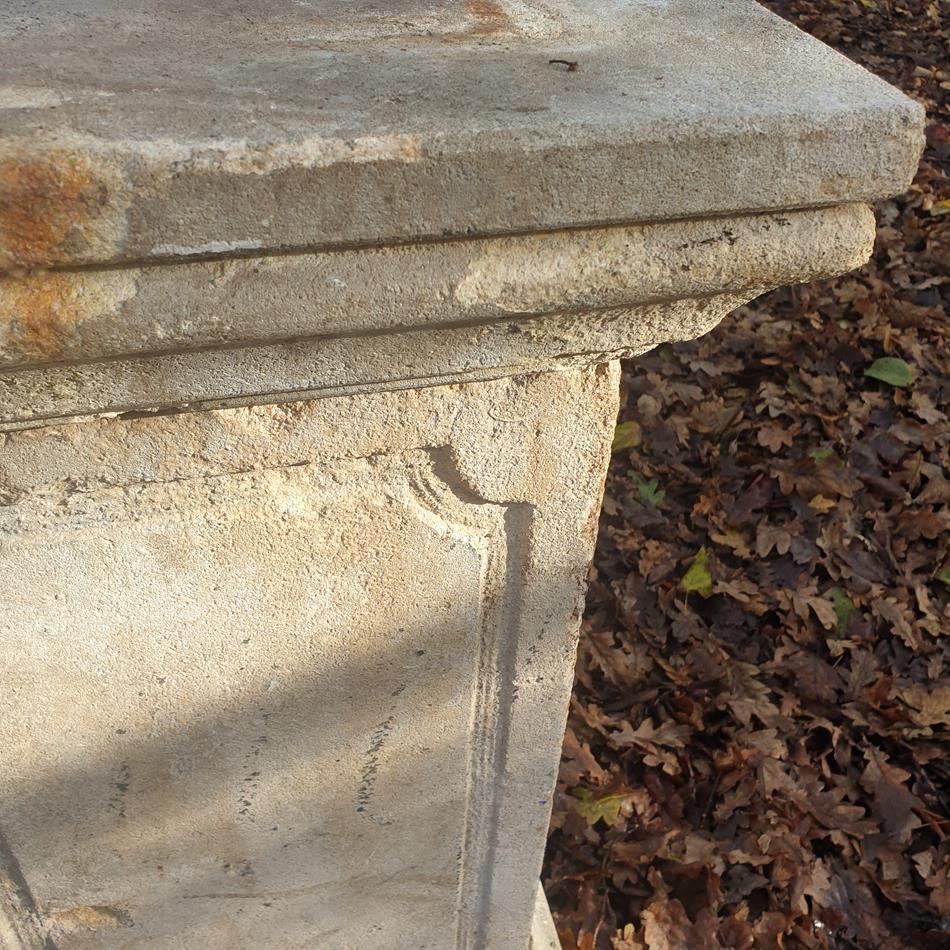 A Pair Of 19th Century Stone Plinths