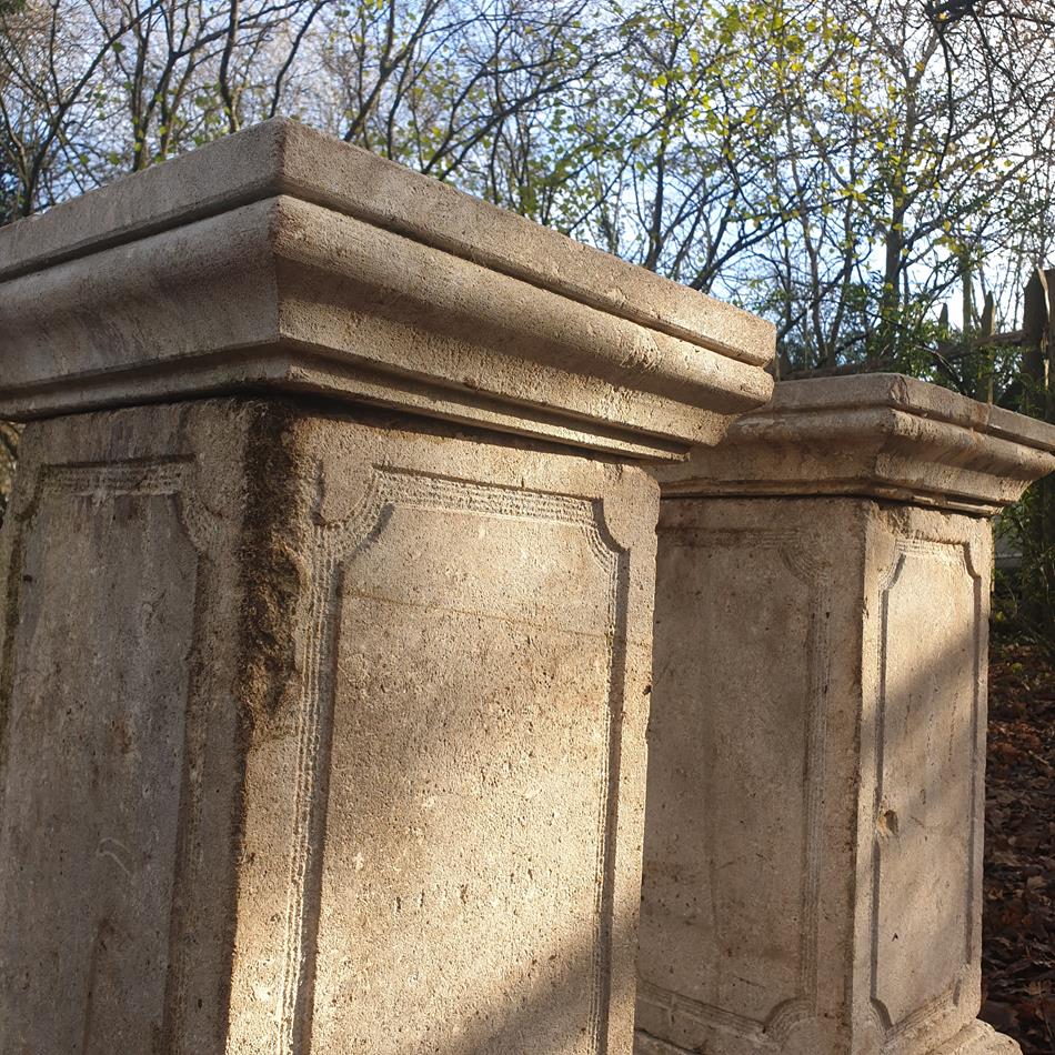 A Pair Of 19th Century Stone Plinths