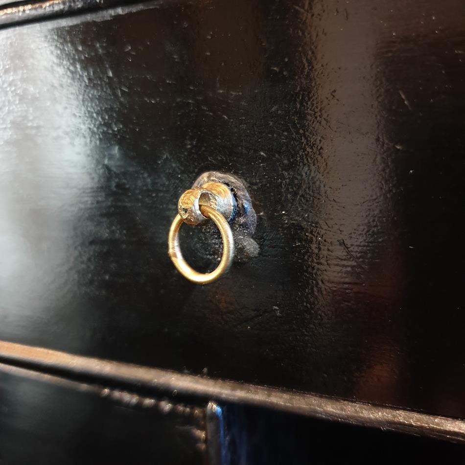 Ebonised Secretaire Cabinet