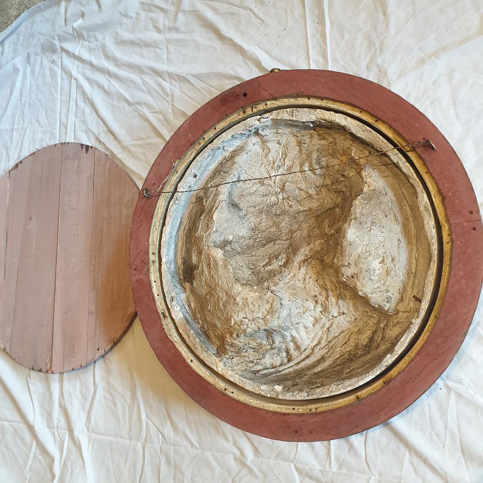 A Pair Of Plaster Roundels