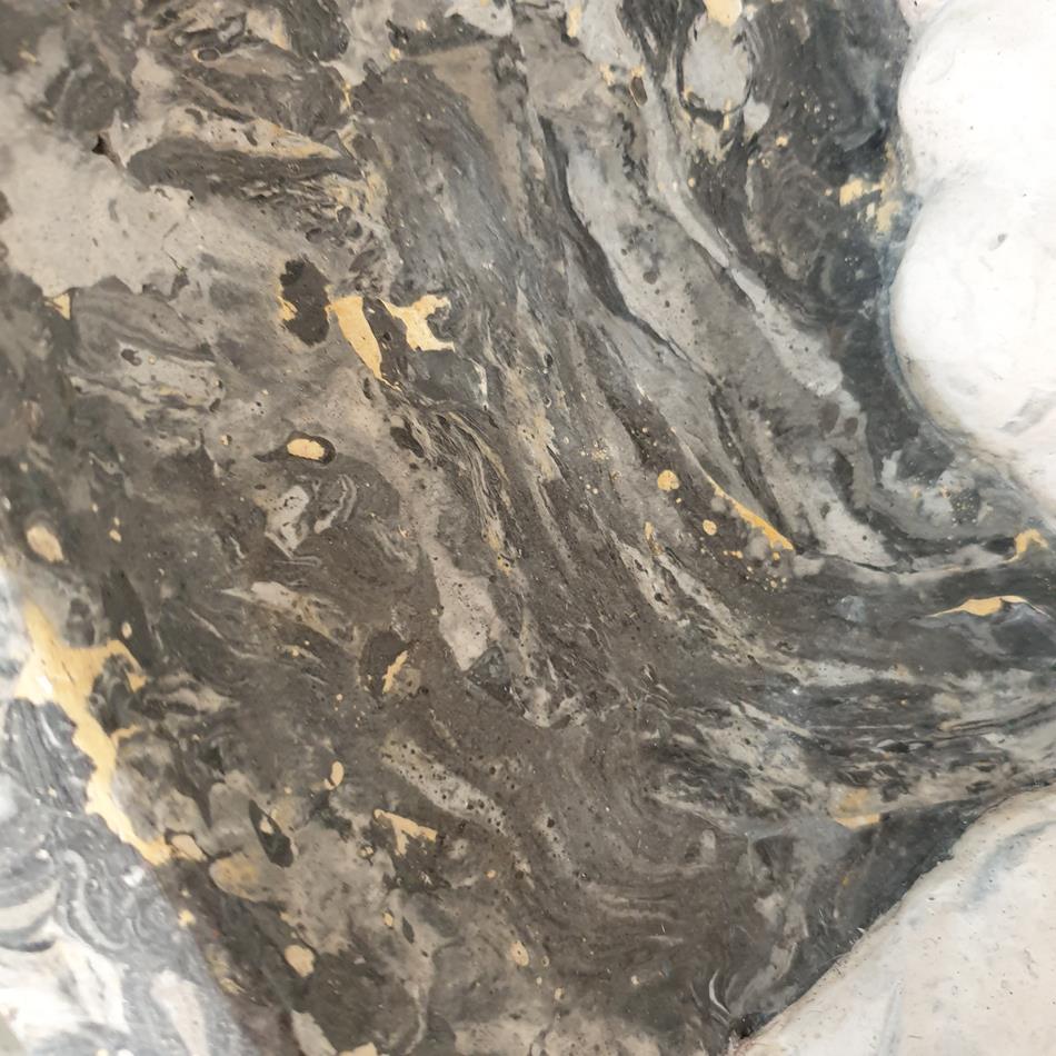 A Pair Of Scagliola Roundels