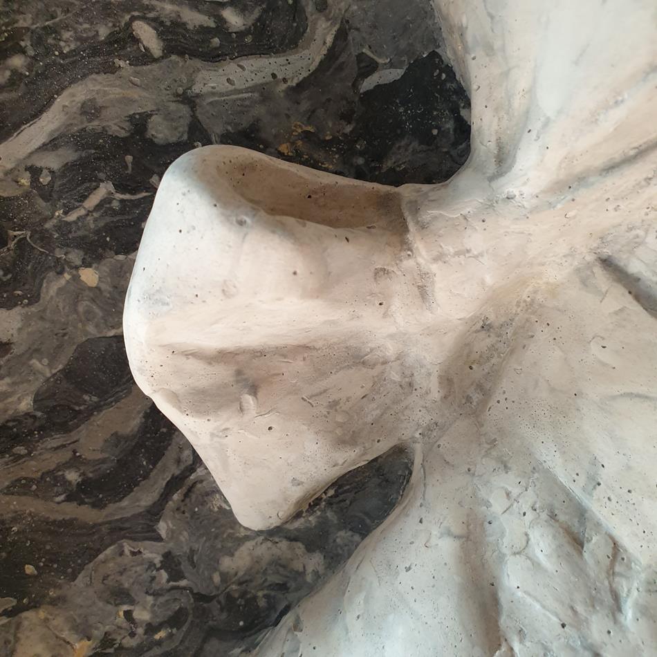 A Pair Of Scagliola Roundels