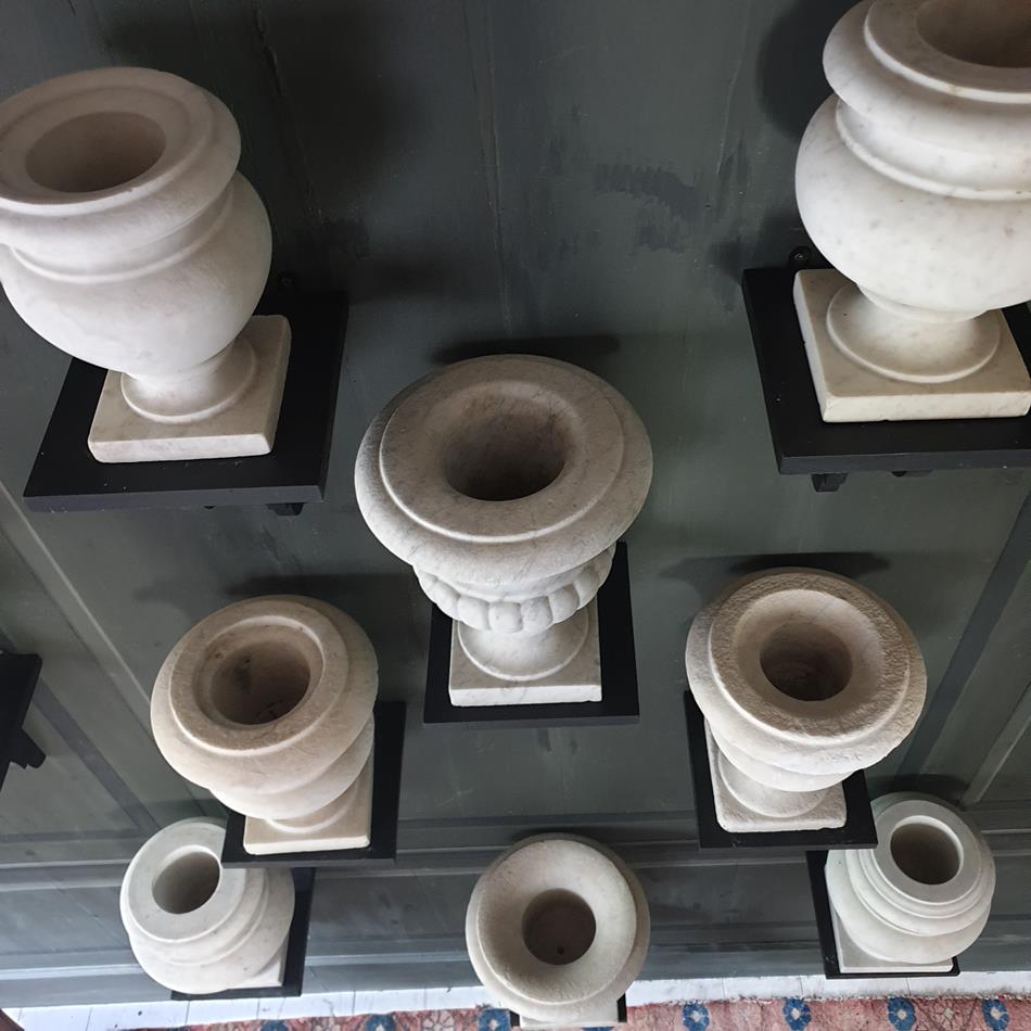 19th Century Marble Urn Collection