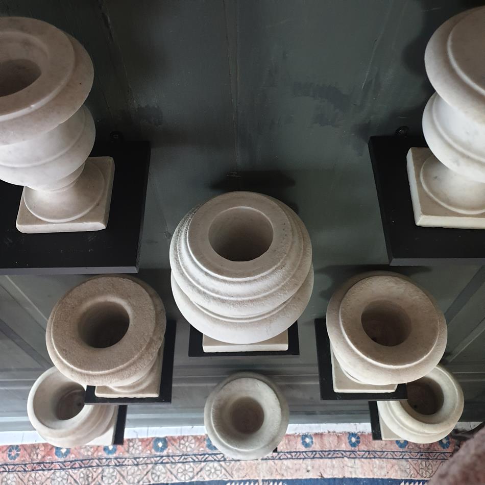 19th Century Marble Urn Collection