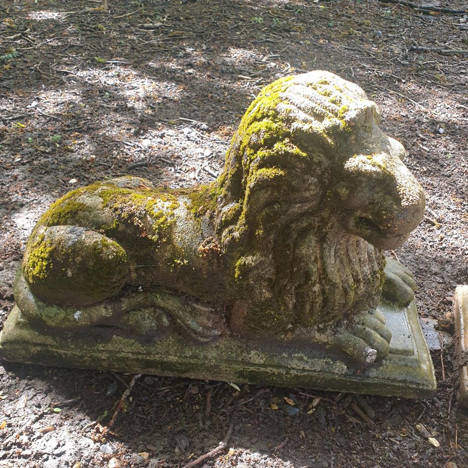 A Pair Of Recumbent Lions