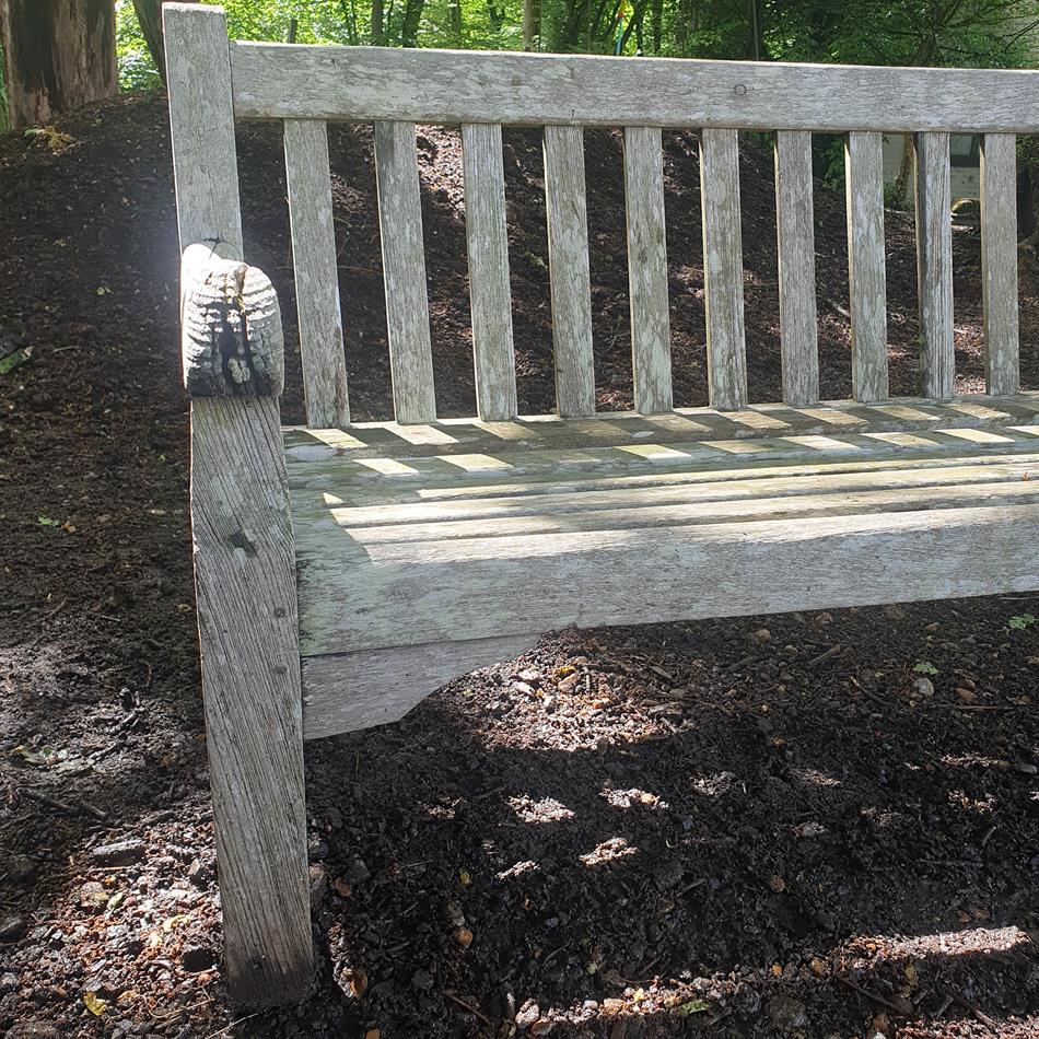 A Mid 20th Century Garden Teak Bench