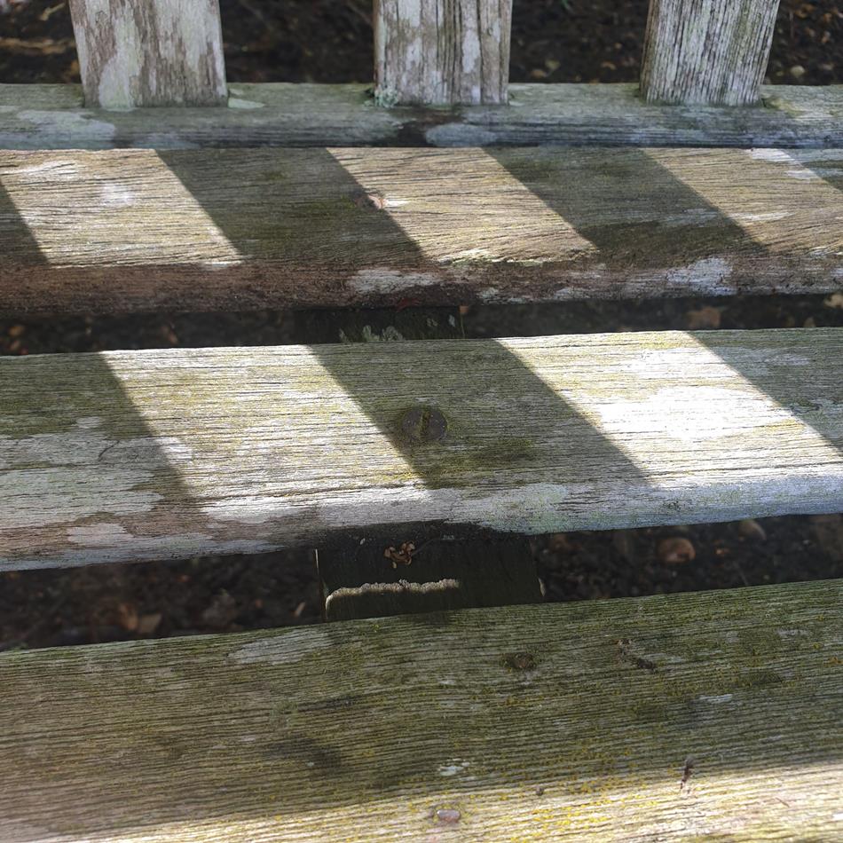 A Mid 20th Century Garden Teak Bench