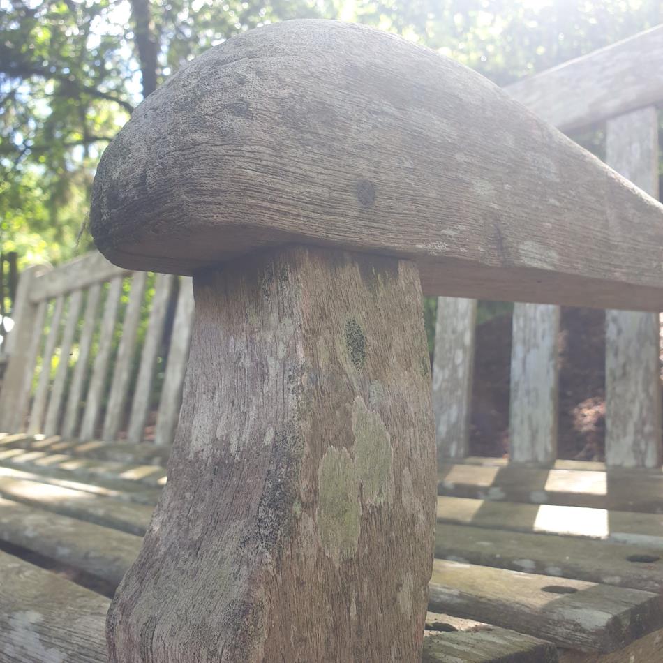 A Mid 20th Century Garden Teak Bench