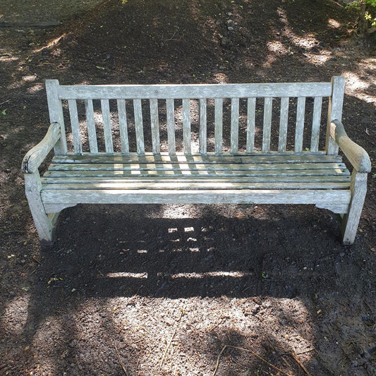 A Mid 20th Century Garden Teak Bench