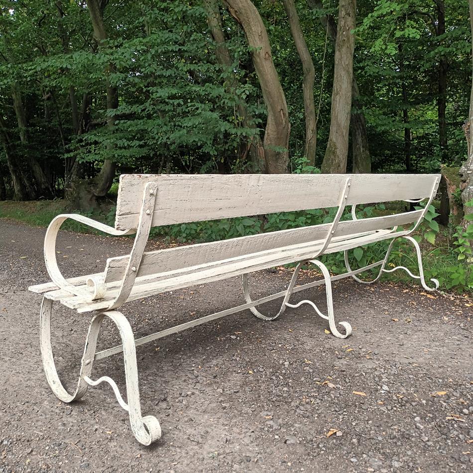 19th Century Four Seater Iron Bench