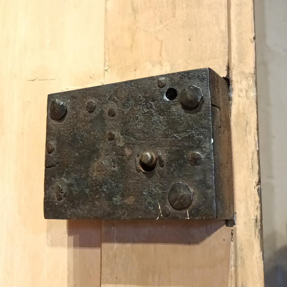 An 18th Century French Painted Walnut Armoire