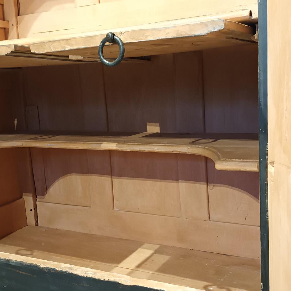 An 18th Century French Painted Walnut Armoire