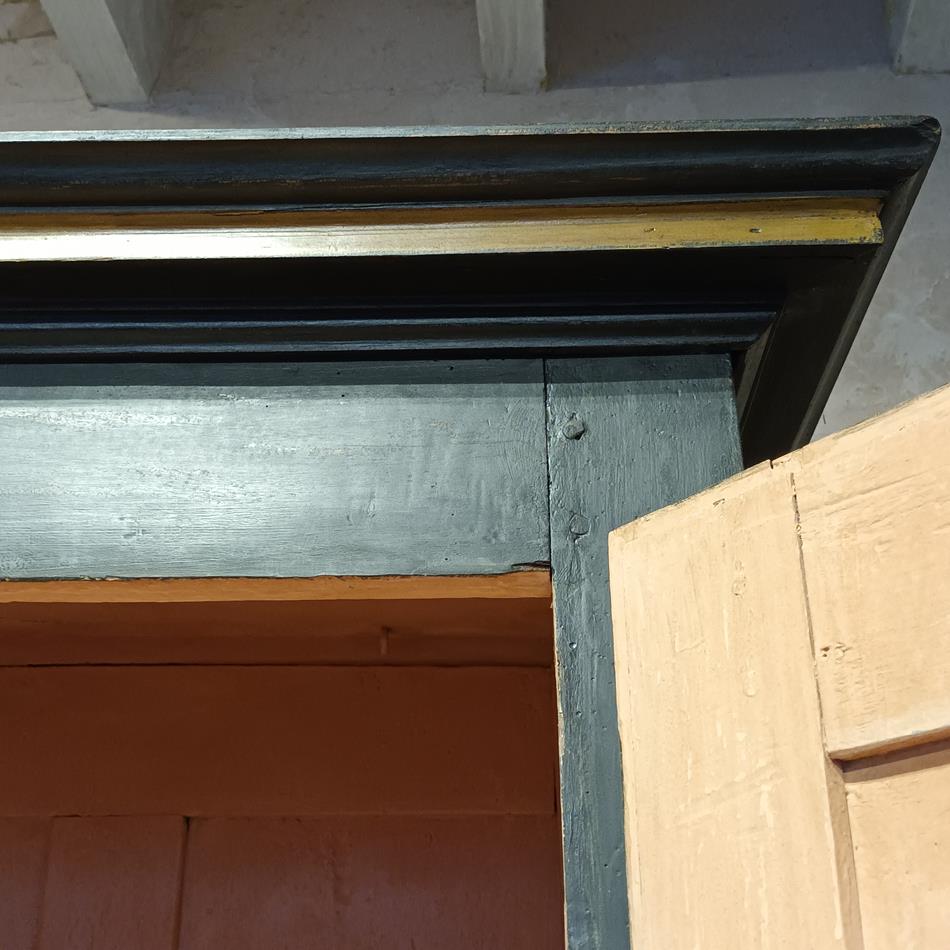 An 18th Century French Painted Walnut Armoire