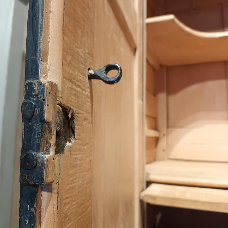 An 18th Century French Painted Walnut Armoire