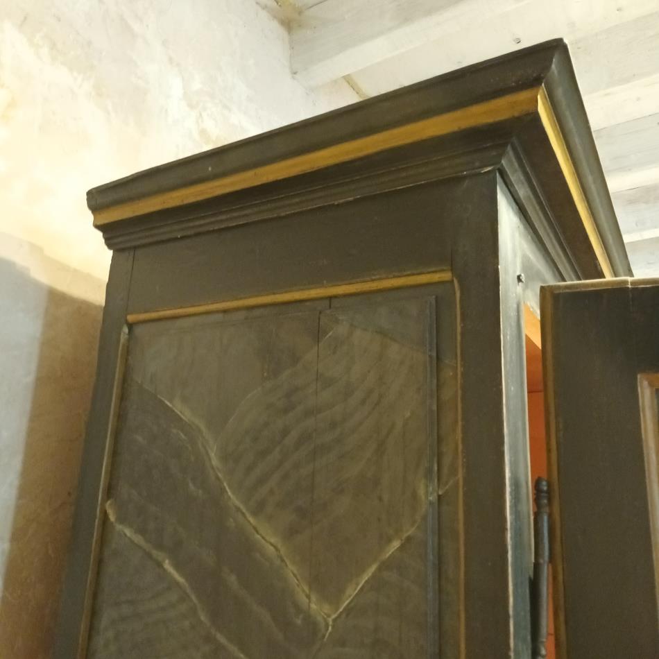 An 18th Century French Painted Walnut Armoire