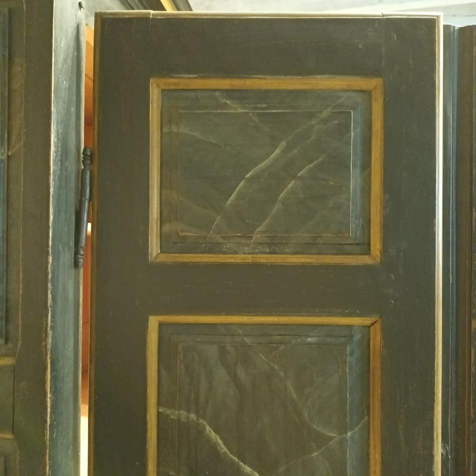 An 18th Century French Painted Walnut Armoire