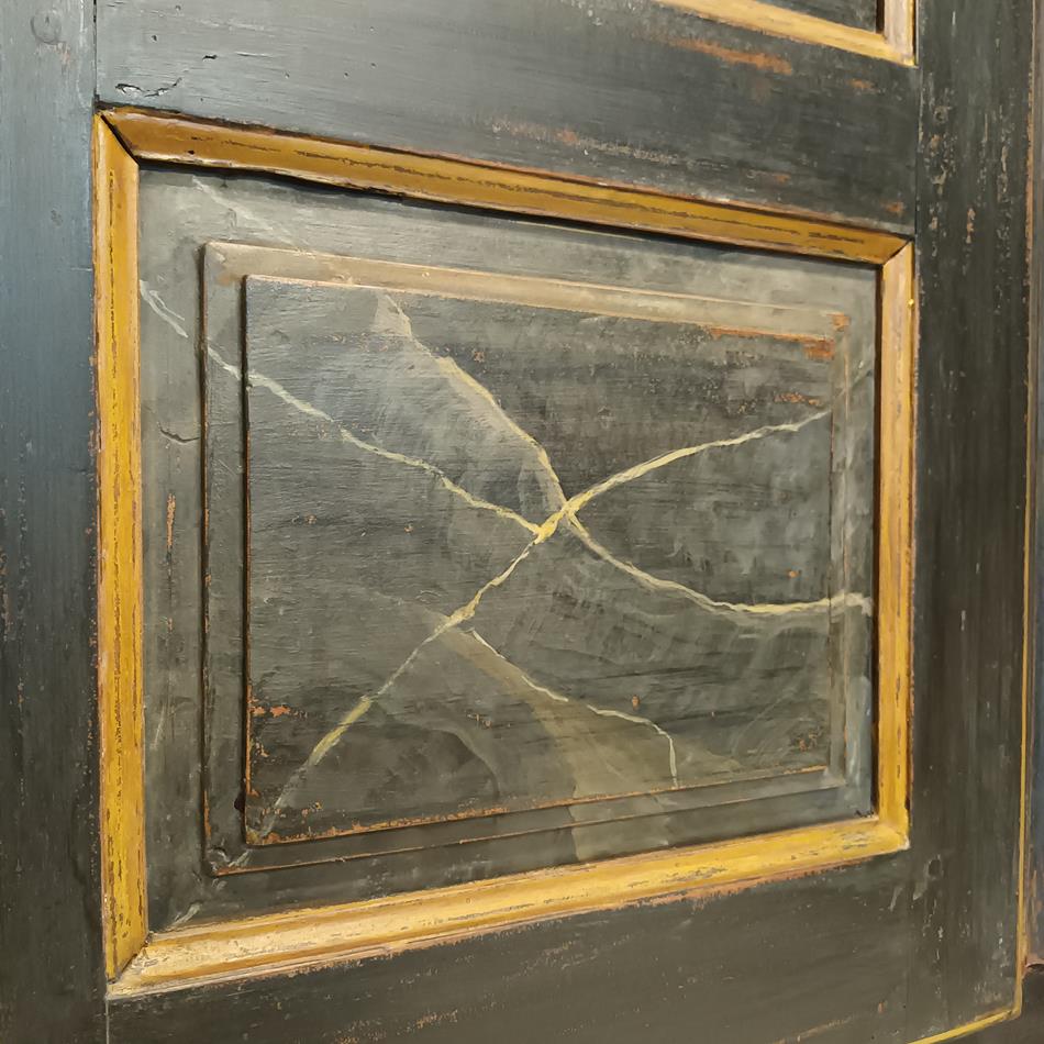 An 18th Century French Painted Walnut Armoire