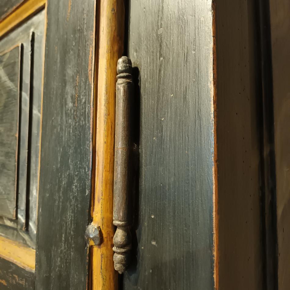 An 18th Century French Painted Walnut Armoire
