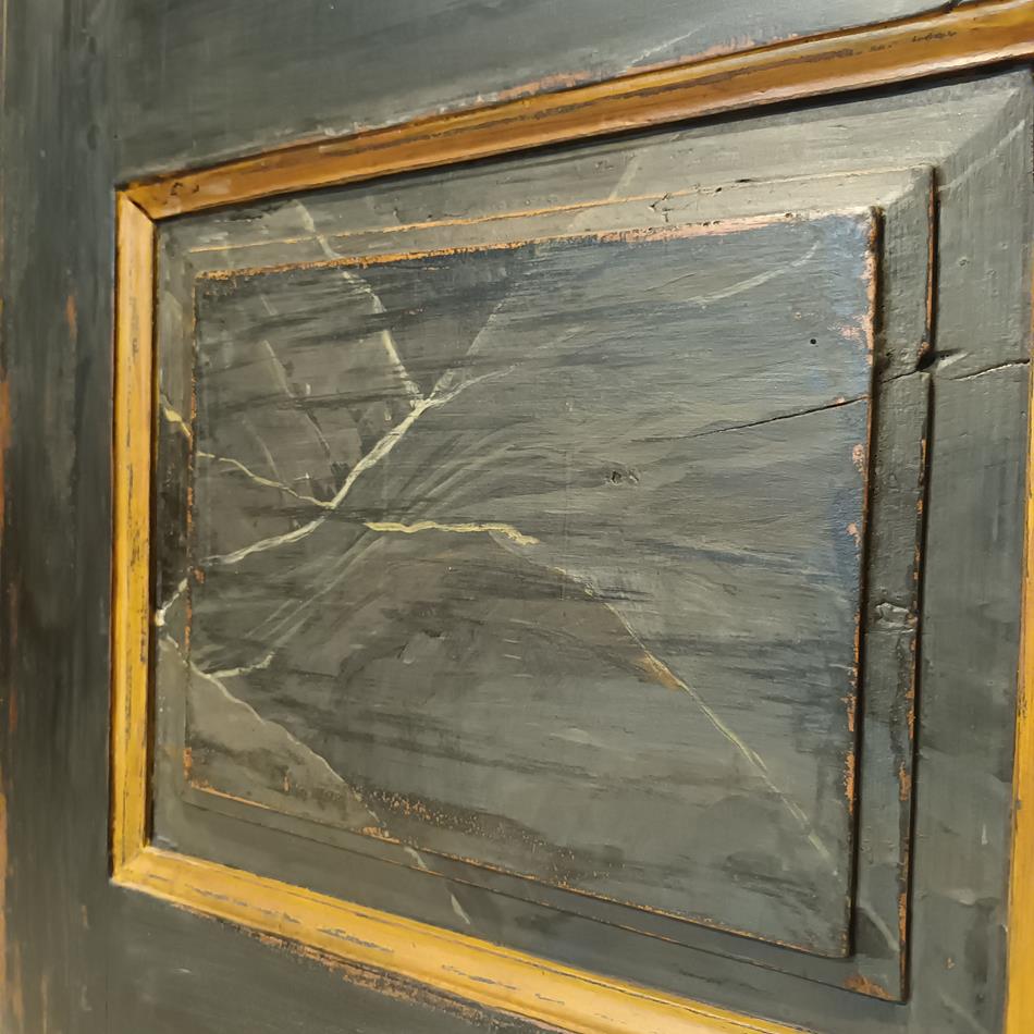 An 18th Century French Painted Walnut Armoire