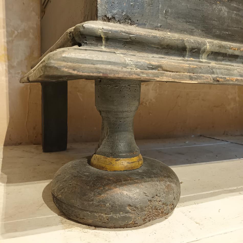 An 18th Century French Painted Walnut Armoire