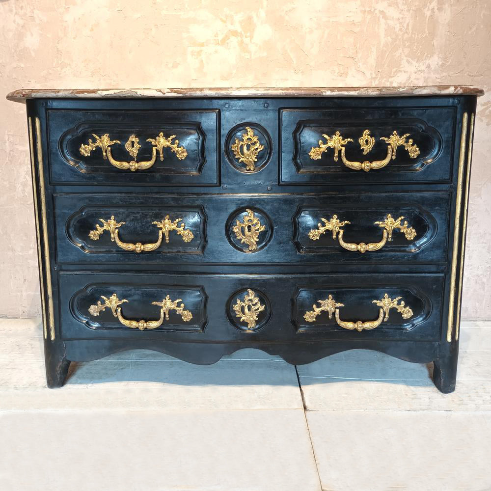 18th Century Marble Topped Chest Of Drawers