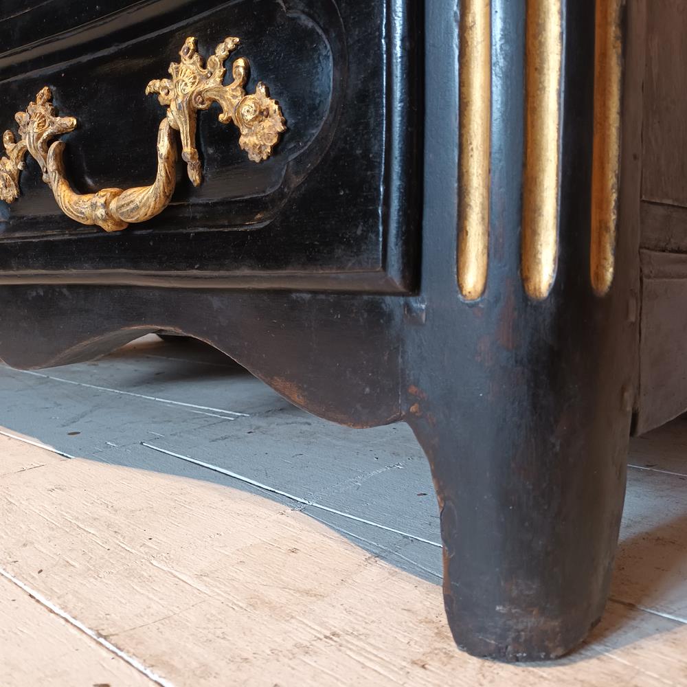 18th Century Marble Topped Chest Of Drawers