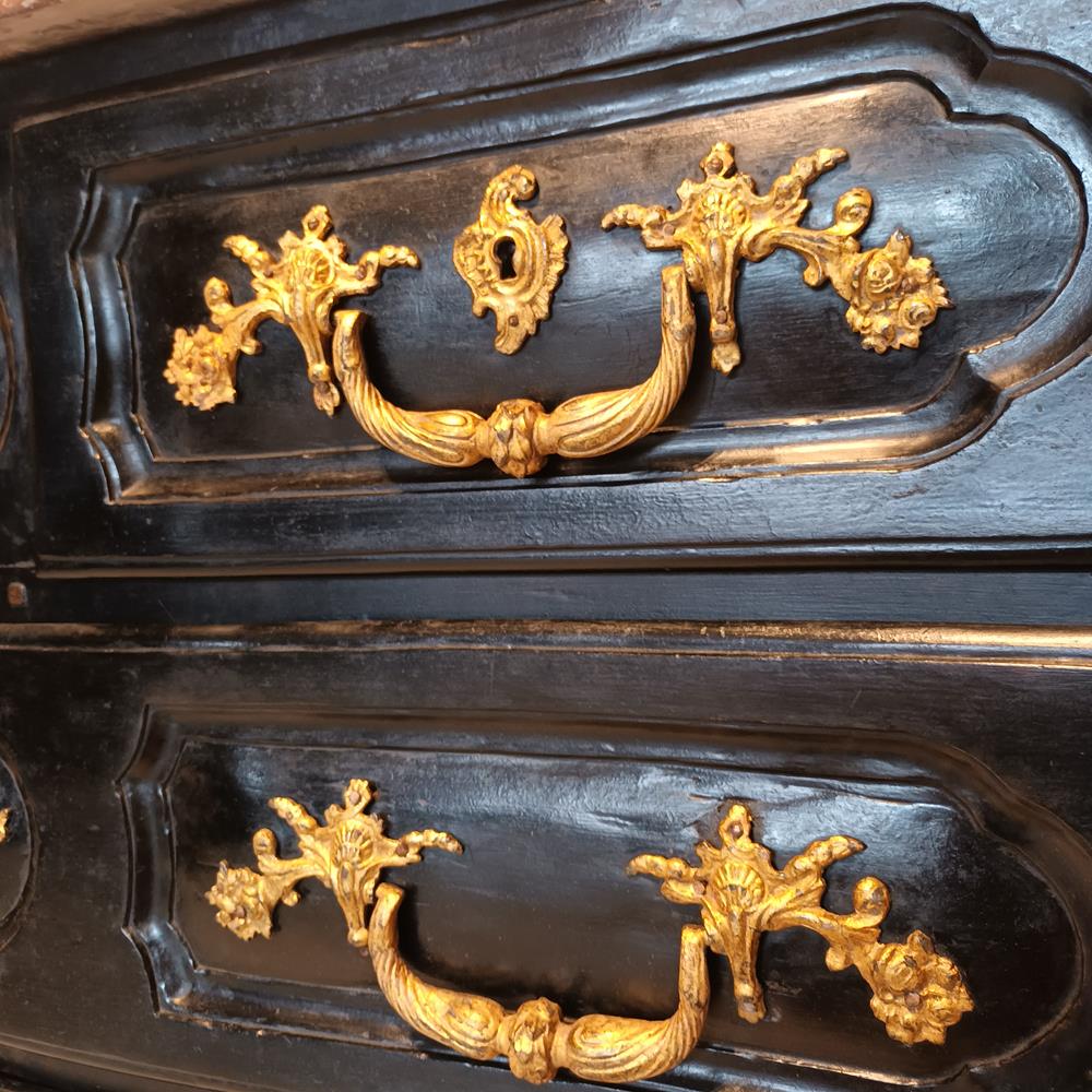 18th Century Marble Topped Chest Of Drawers