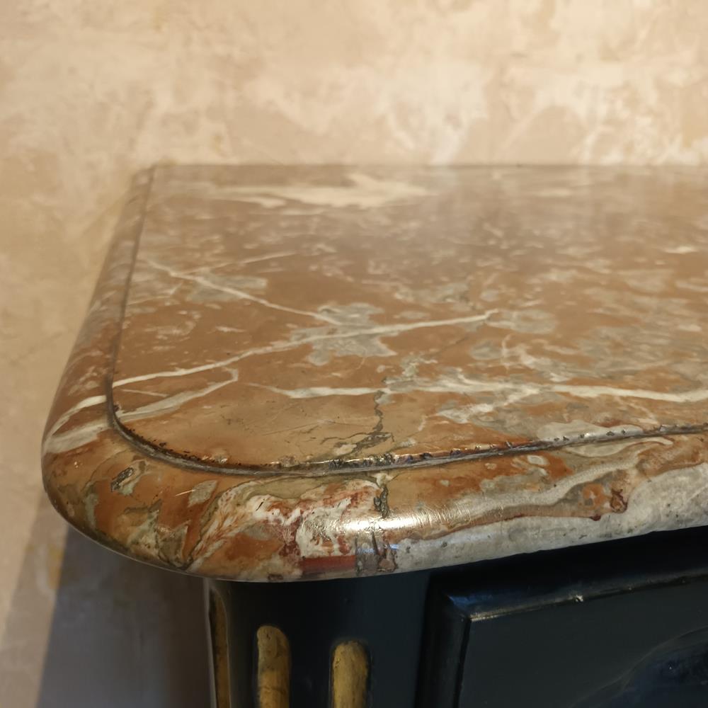 18th Century Marble Topped Chest Of Drawers
