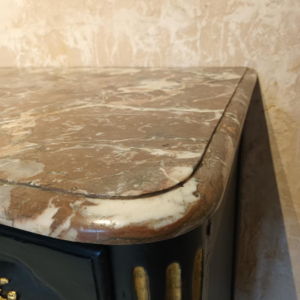 18th Century Marble Topped Chest Of Drawers