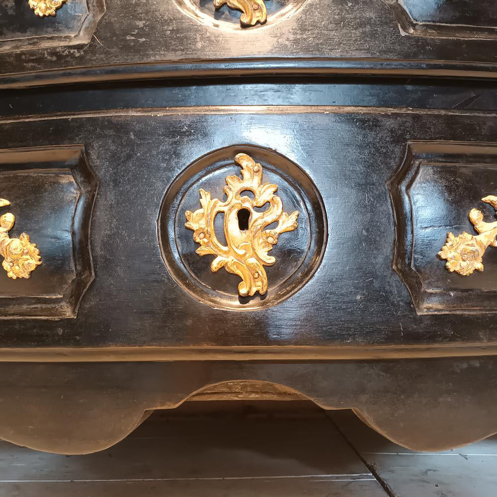 18th Century Marble Topped Chest Of Drawers