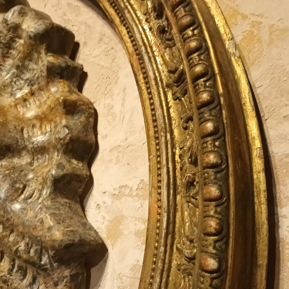 19th Century Gilt Oval Frame