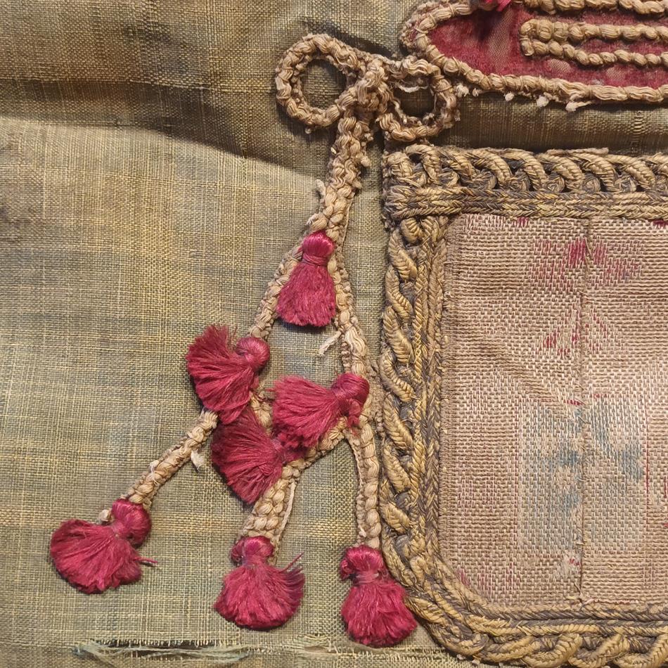 17th Century Armorial Cushion