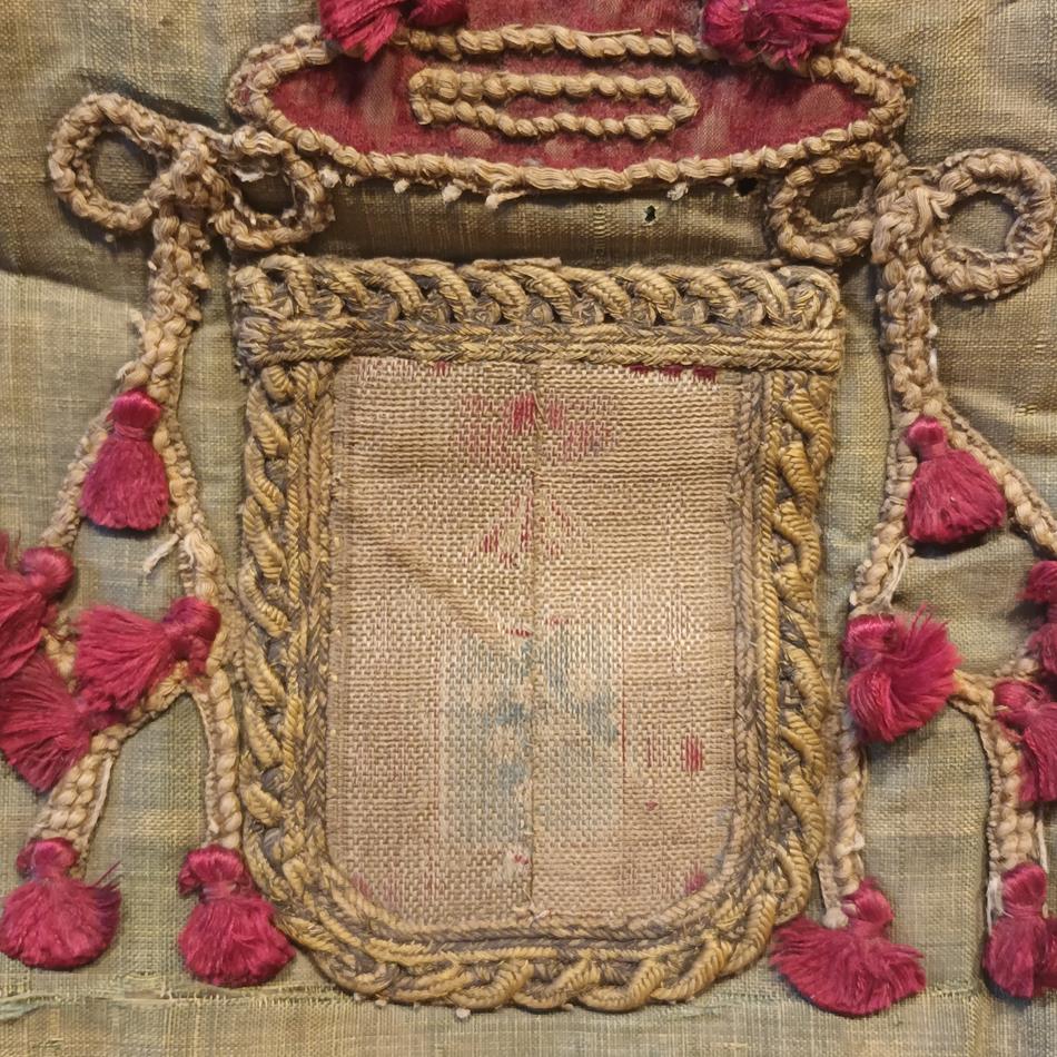 17th Century Armorial Cushion